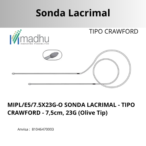 SONDA LACRIMAL - tipo crawford - 7,50