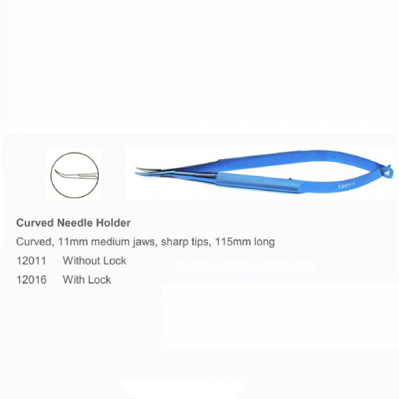 PORTA AGULHA 10.0 DELICADO CASTROVIEJO CURVO