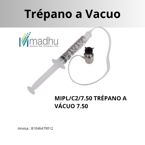 TREPANO DE SUCÇÃO A VACUO - 7,50