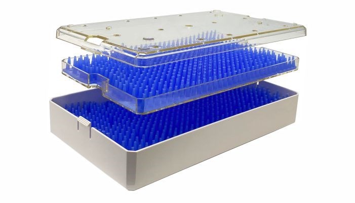 ESTOJO AUTOCLAVAVEL PARA 30 INSTRUMENTOS DE 2 ANDARES  