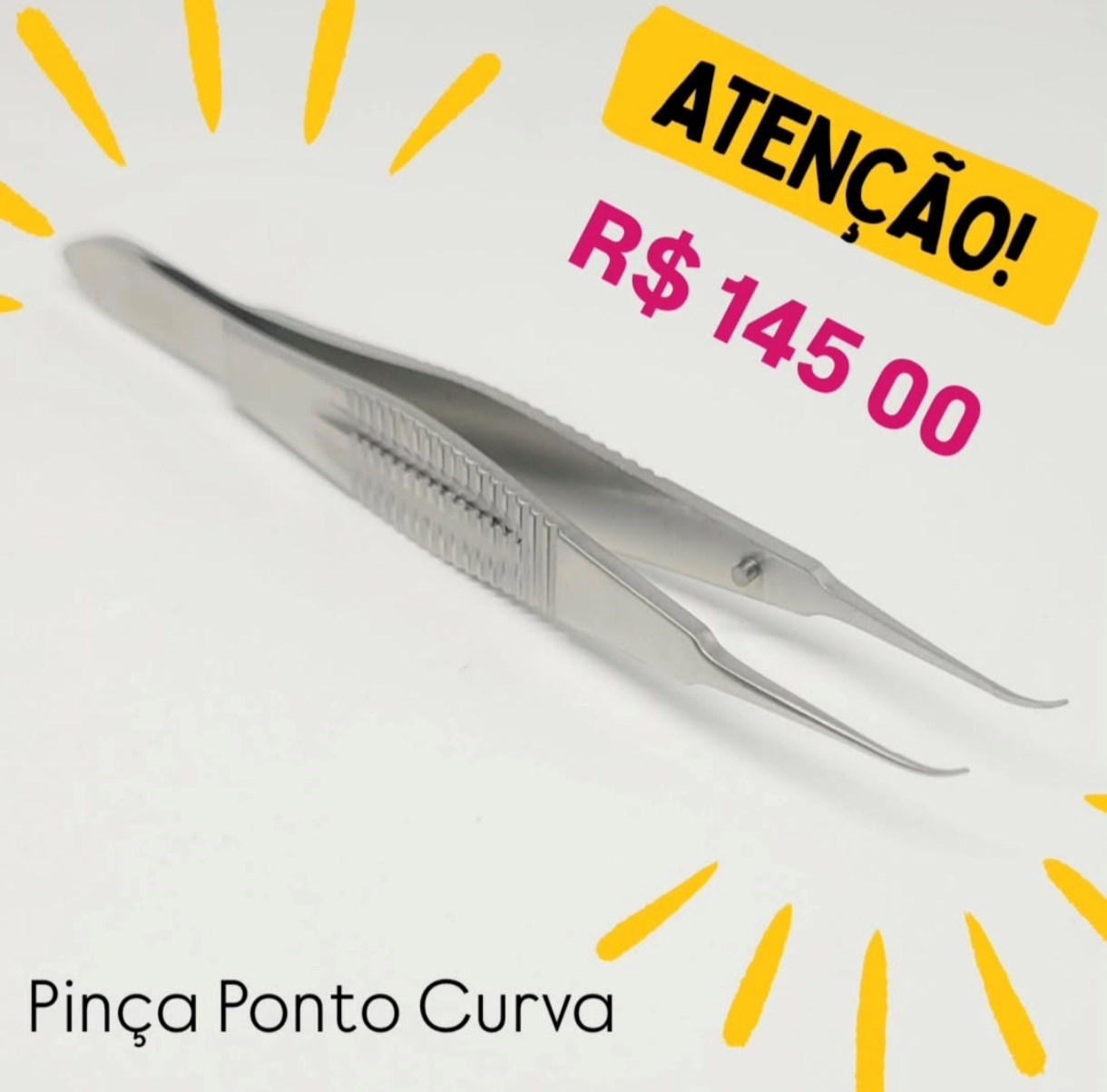 PINÇA DE PONTO CURVA