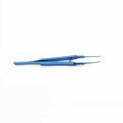 PINÇA DE PONTO CURVA TITÂNIO CABO REDONDO