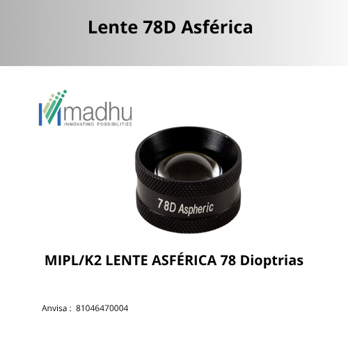 LENTE ASFÉRICA - 78 DIOPTRIAS