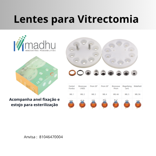 Conjunto de Lentes de Vitrectomia