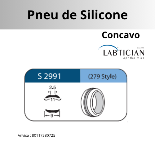 IMPLANTE DE SILICONE PNEU 279 -  CAIXA COM 5 UNIDADES