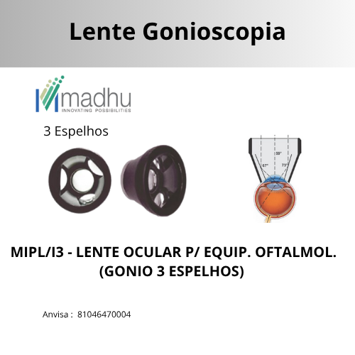 LENTE PARA GONIOSCOPIA - 3 espelhos